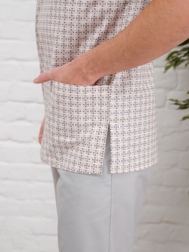 Рубашка медицинская мужская М-286-4579 Поплин