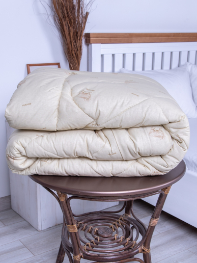 Одеяло стёганое поплин овечья шерсть 400 гр/м2