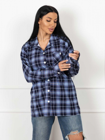 Женская рубашка мод.2110 / Синий