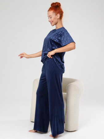 Женский костюм Элнора-Жаккард / синий