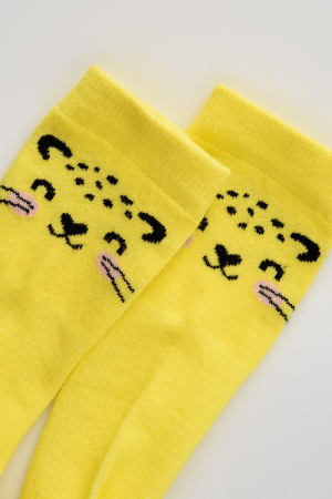 Детские гольфы Лео (набор 2 пары) / белый, желтый