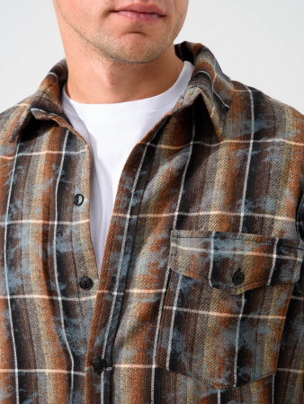 Мужская сорочка верхняя "Имидж" 2185-Ф / Коричневый