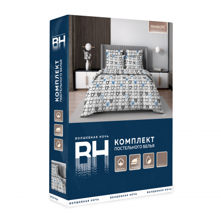 Постельное белье "Волшебная Ночь" ранфорс / Cold heart