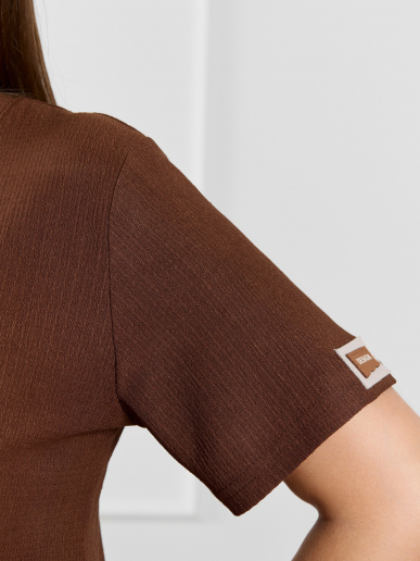 Женская футболка Рената-4 / коричневый
