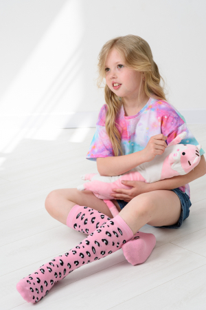 Детские гольфы Пантера (набор 2 пары) / розовый