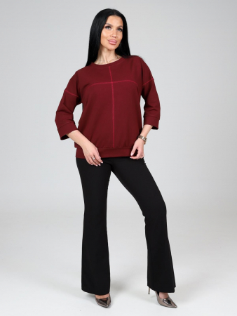 Женский свитшот Николет / бордовый