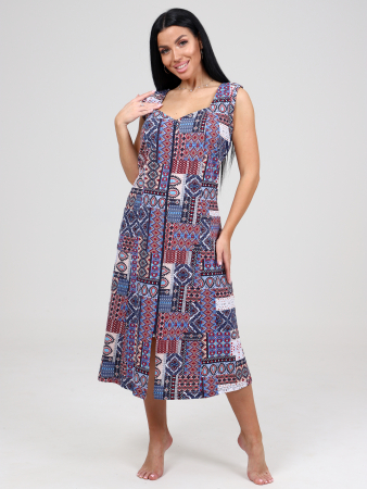 Женский сарафан ШИРОКАЯ БРЕТЕЛЬ СК-563 / Этнический рисунок