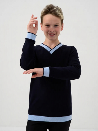Детская толстовка "Гимназист" / Темно-синий, голубой