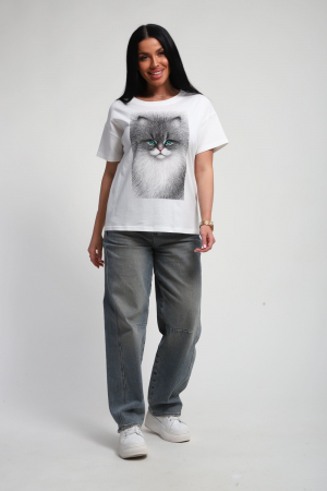 Женская футболка 85667 / белый