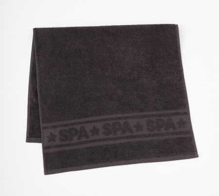 Махровое полотенце Спа / Графит