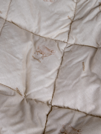 Одеяло стёганое поплин овечья шерсть 400 гр/м2