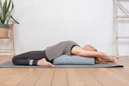 Болстер прямоугольный для йоги "Релакс" / бордо