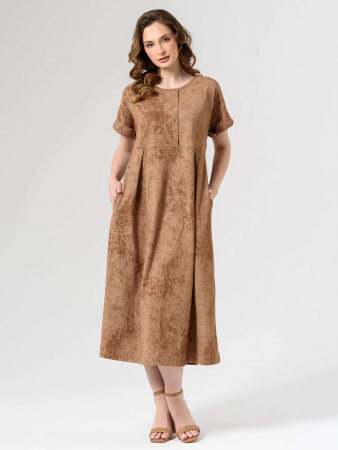 Женское платье "Винтаж" 2285-К / Коричневый
