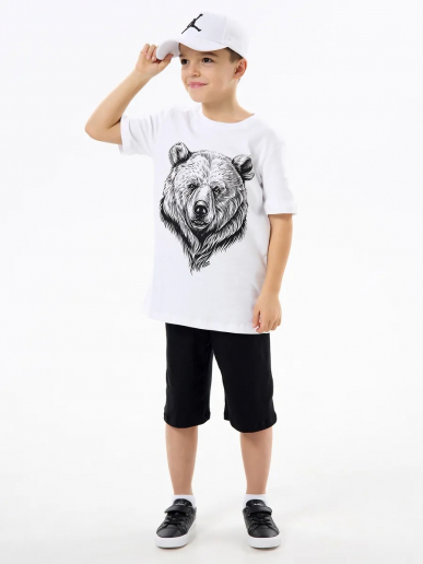 Детская пижама с шортами "Сорванец" / Медведь