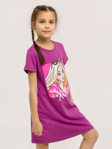 Ночная сорочка детская "Барби" арт. дк308фл