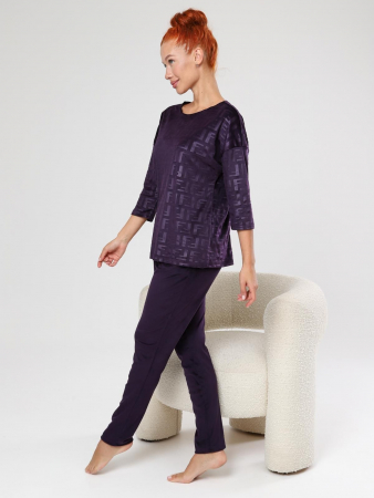 Женский костюм Вениса-Жаккард / сливовый