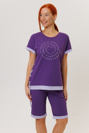 Женский костюм с бермудами 2150/2 / Фиолетовый
