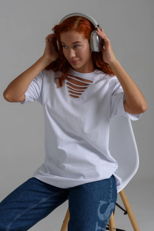 Женская футболка 7468 / белый