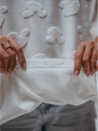 Женская футболка Ирбис / Махра, Микки молоко