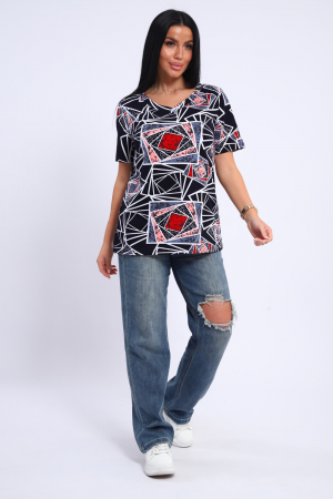 Женская футболка 35888 / темно-синий