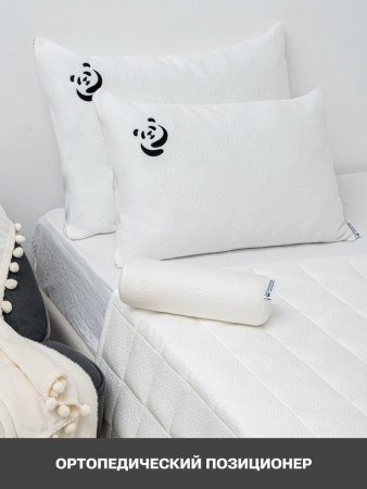 Подушка валик с эффектом памяти PandaHug help Вaby 0+ с наволочкой