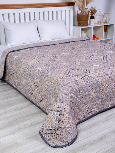 Одеяло-покрывало поплин лён 150 гр/м2