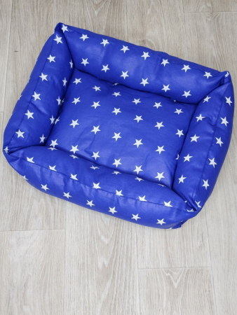 Лежак для кошек и собак / звезды, василек