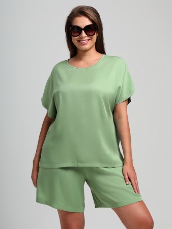 Женская блузка Летний драйв-4 / зеленый