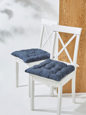 Кухонная подушка на стул (габардин) арт.GB40 / Графит