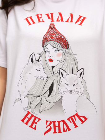 Женская футболка мод.2157 / Белый