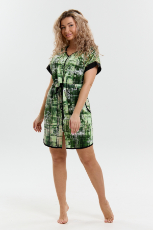 Женский халат 36993 / зелёный