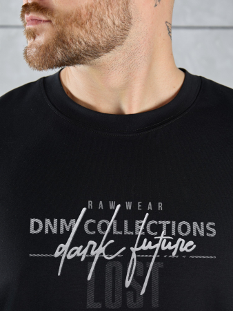 Фуфайка (футболка) мужская Арчи-2 ФП-055 / чёрный 