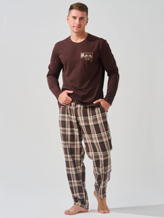 Мужская пижама "Мост" 2397-К/Ф / Коричневый