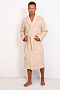 Халат мужской махровый шалька Элит / 022-Бежевый