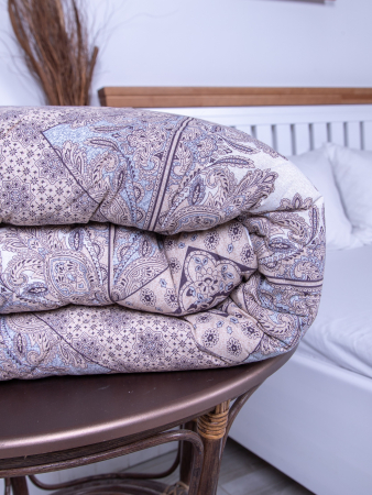 Одеяло стёганое поплин лен 400 гр/м2