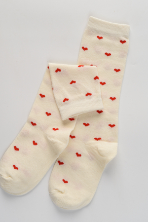 Детские гольфы Любимка (набор 2 пары) / экрю, розовый