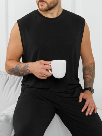 Майка мужская Алессандро-2 / чёрный