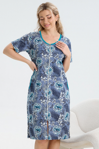 Женский халат 37002 / синий