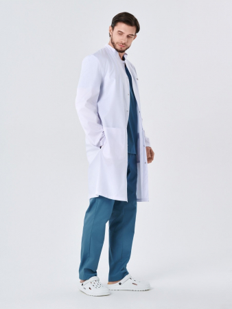 Халат медицинский мужской 245.0 / Белый