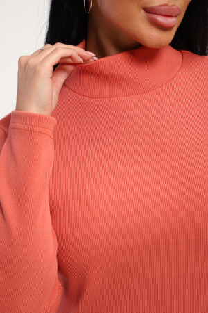 Женская водолазка 74721 / терракотовый