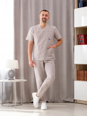 Костюм медицинский мужской М-148-017 Рогожка