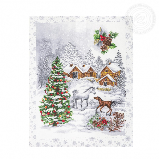 Набор полотенец рогожка / Студеная пора