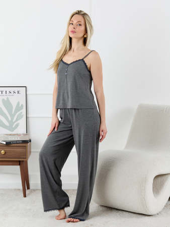 Женская пижама Рива-2 / тёмно-серый меланж