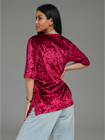 Женская футболка Мия / Бордо