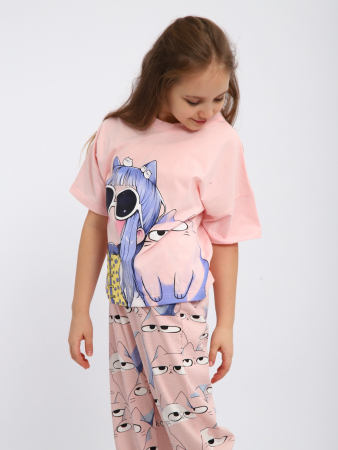 Детская пижама "Друзья" / Розовый