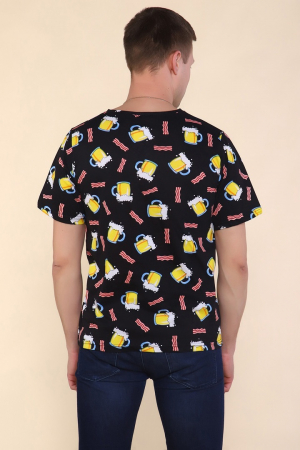 Мужская футболка Пиво 2217 / Черный
