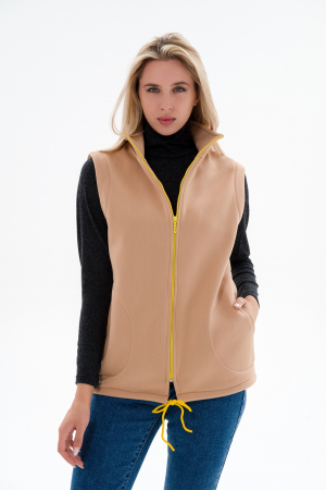 Жилет женский из футера / Капучино