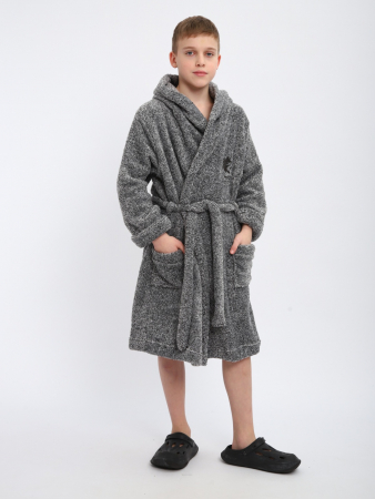 Детский халат "Отдых" / Серый