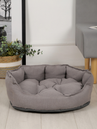 Лежанка для животных (рогожка) арт. LDZR-1 / Серый