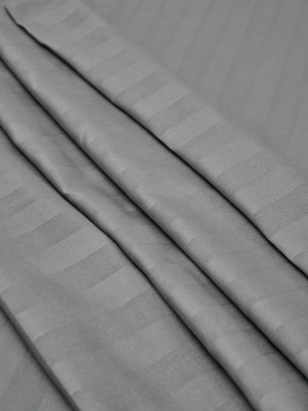 Пододеяльник микрофибра страйп / Светлый серый